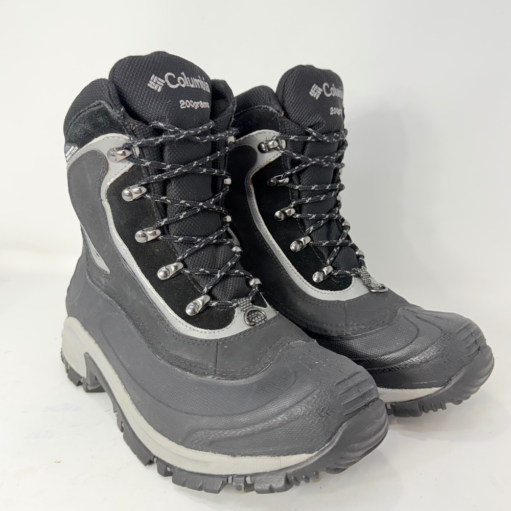 Columbia Womens Bugaboot Plus II Omni-Heat Black Winter Boots Size 9.5